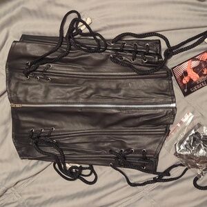 Elegant Moments Leather Corset